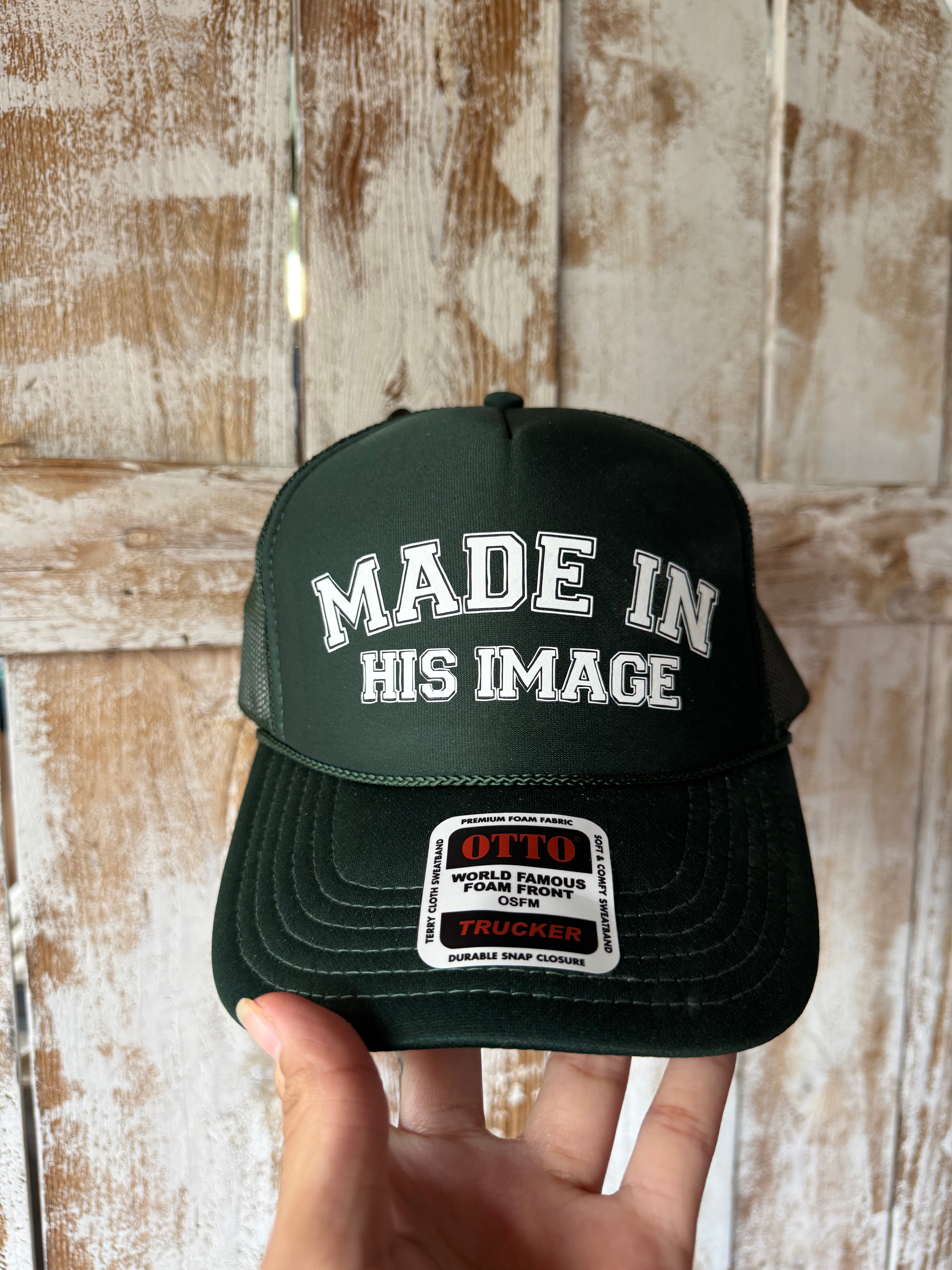 Made in His Image trucker