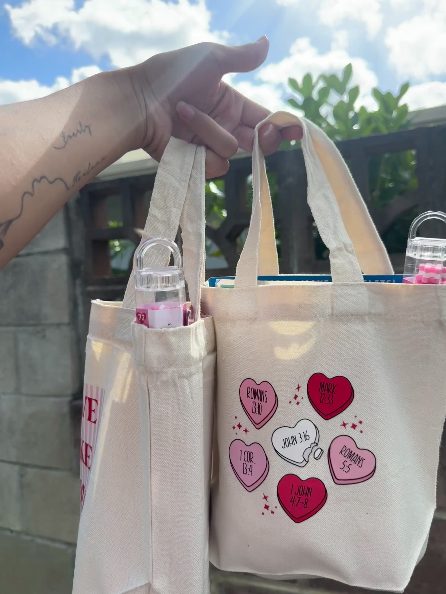 Valentines  mini totes